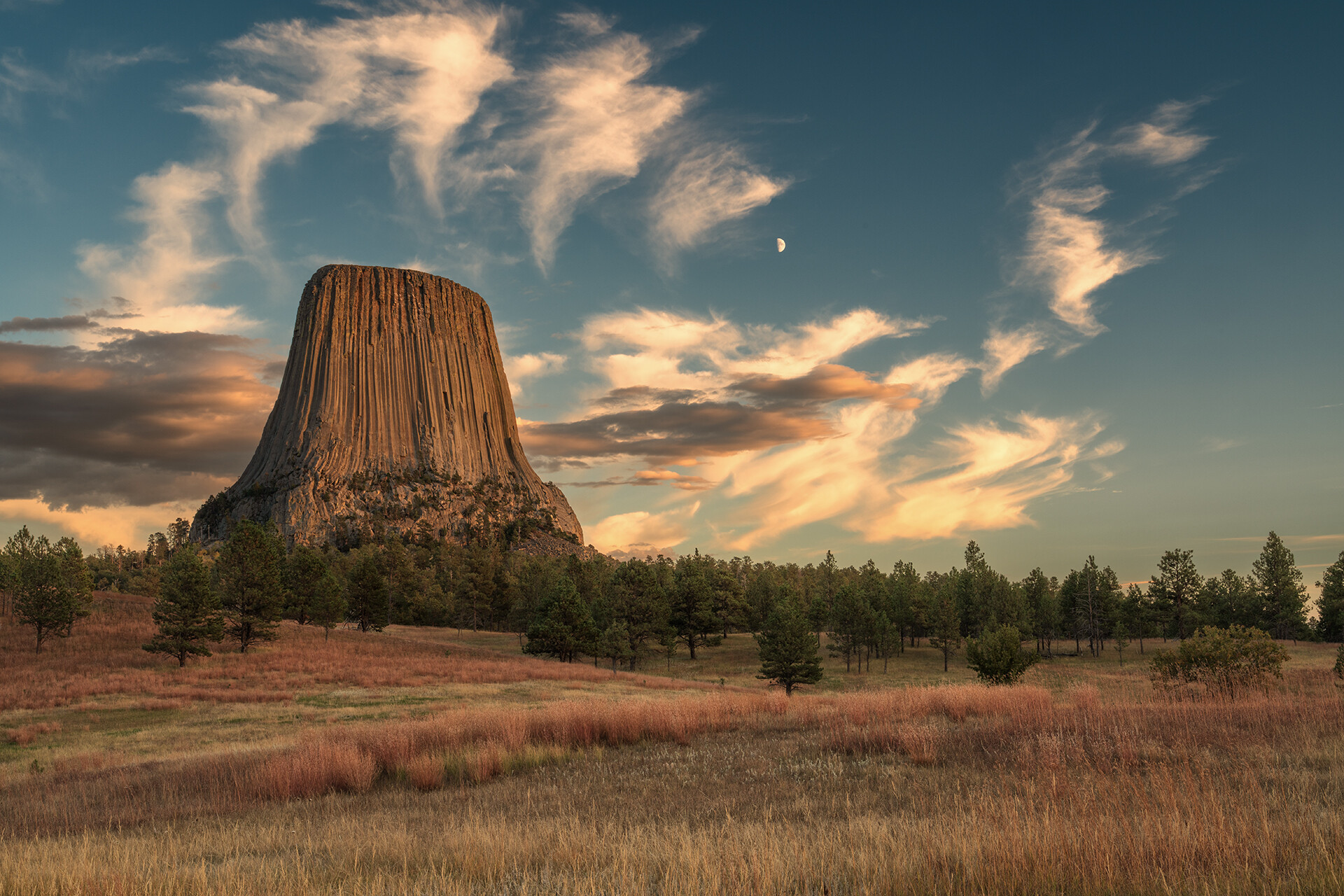 Sunset at Devil's Tower