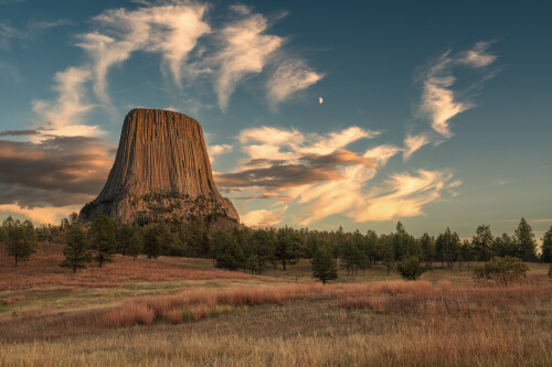 Sunset at Devil's Tower